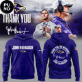 Baltimore Ravens Thank you For Memories Coach Harbaugh Hoodie T-Shirt