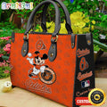 Baltimore Orioles Mickey Women Leather Hand Bag