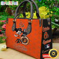 Baltimore Orioles Minnie Women Leather Hand Bag