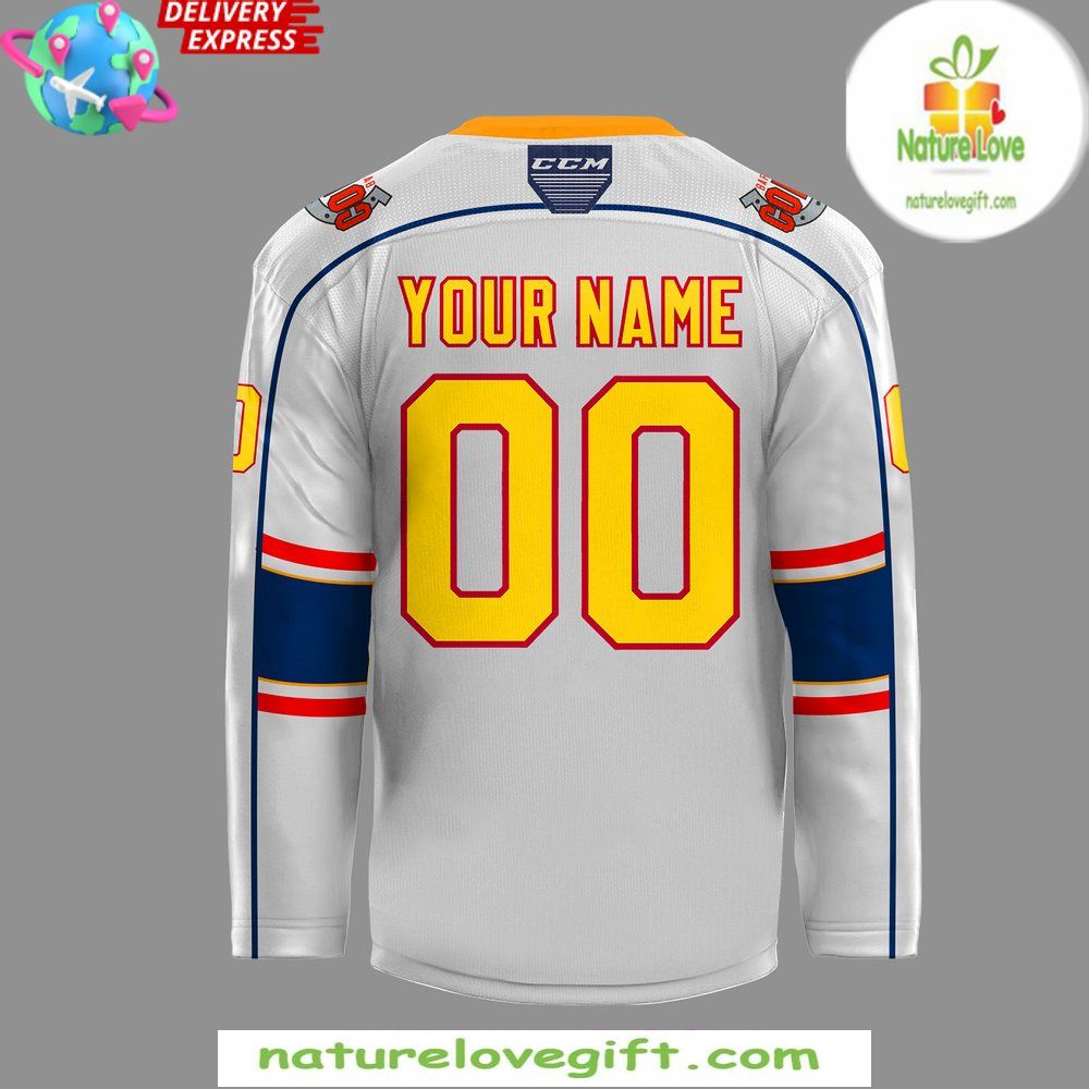 Barrie Colts 2026 White Hockey Jersey New Uniform