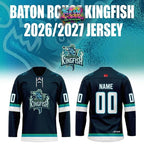 Baton Rouge Kingfish New Threads New Season 2026 Personalized Hockey Jersey