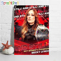 Becky Lynch And Still WWE NXT Womens Champion Wall Art Poster Canvas