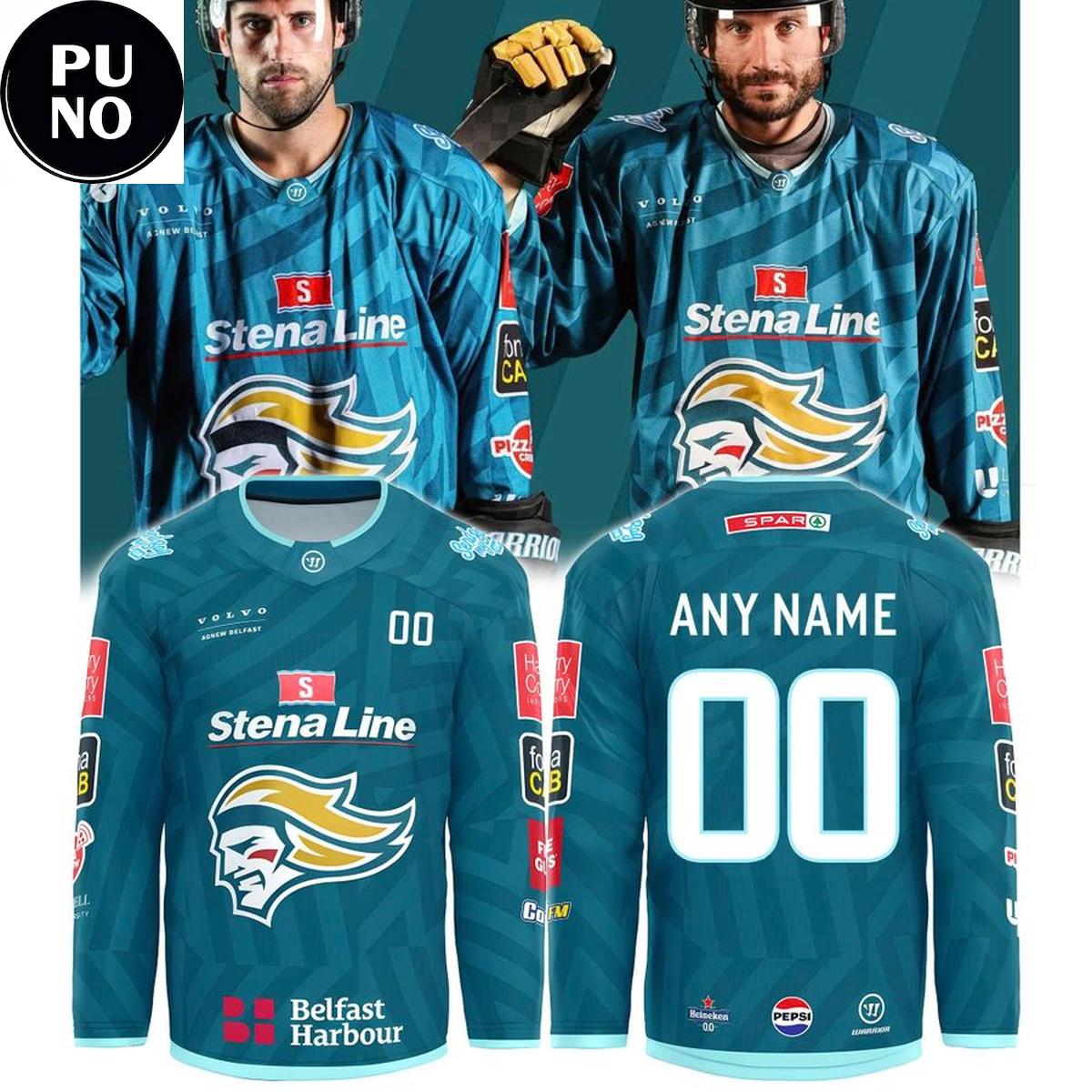 Belfast Giants 2026 Elite League Champions Personalized Hockey Jersey