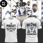 Bentley Falcons 2026 Atlantic Hockey America Champions Back 2 Back Hoodie T-Shirt