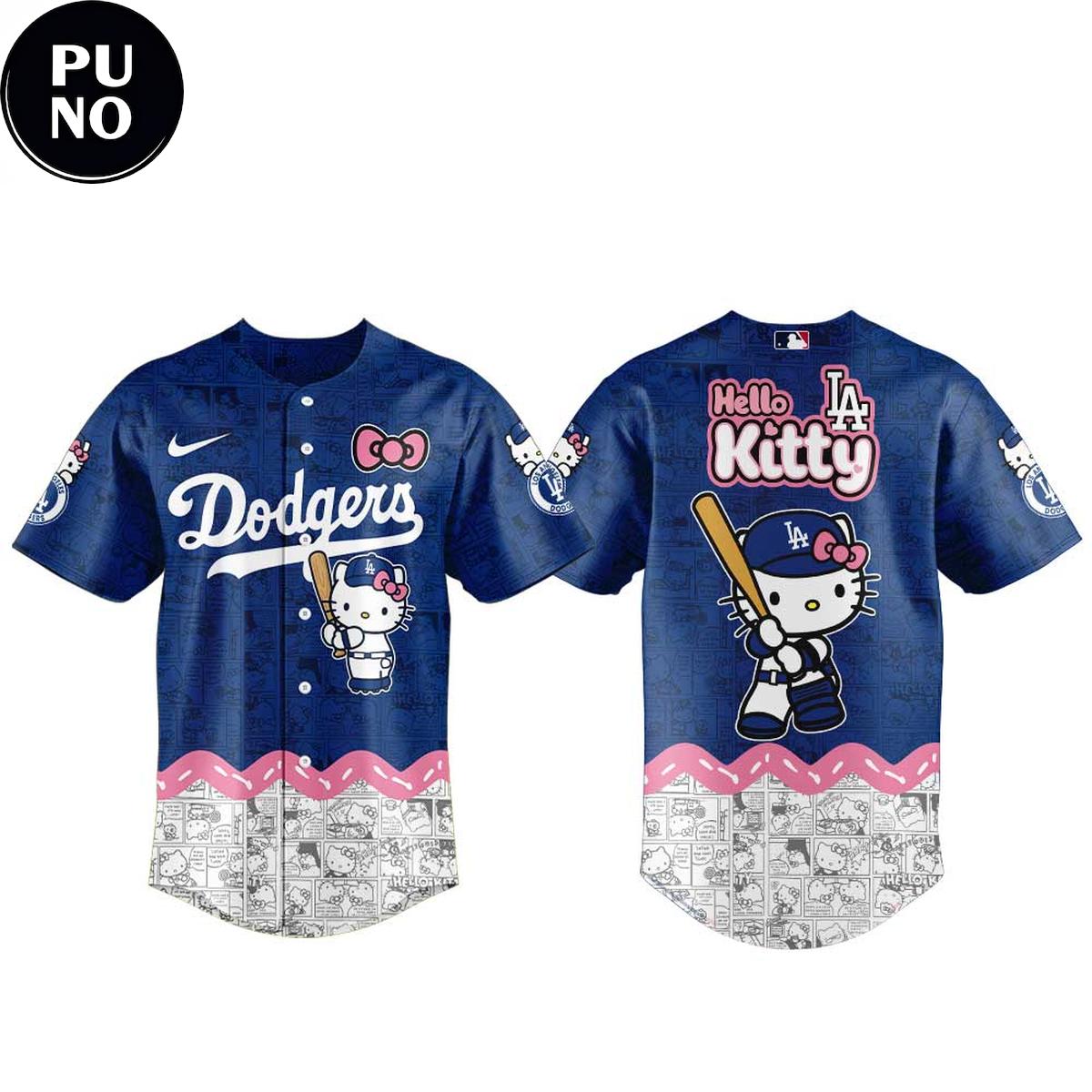 Best Los Angeles Dodgers x Hello Kitty Night 2026 Baseball Jersey