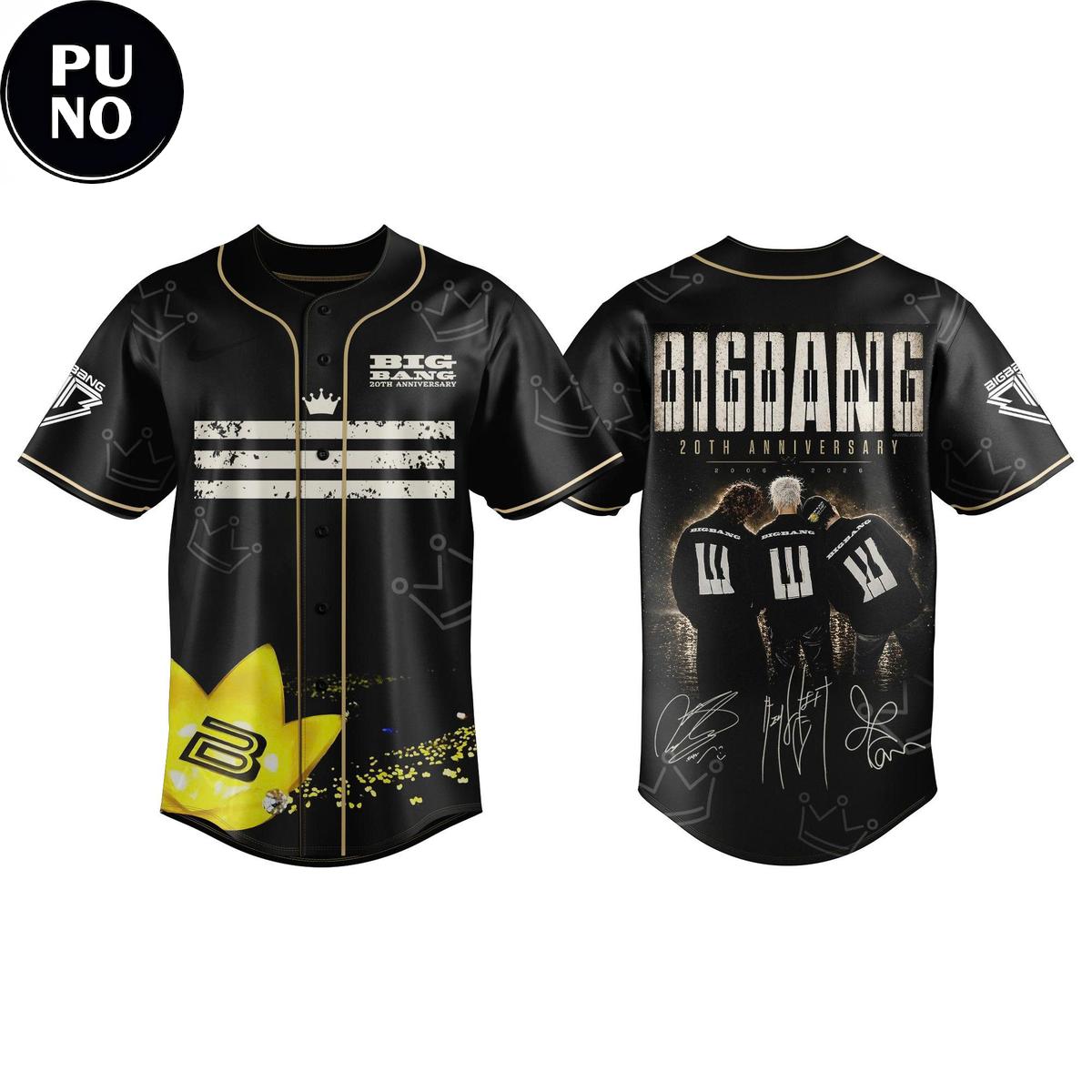 BigBang 20th Anniversary World Tour 2026 Baseball Jersey