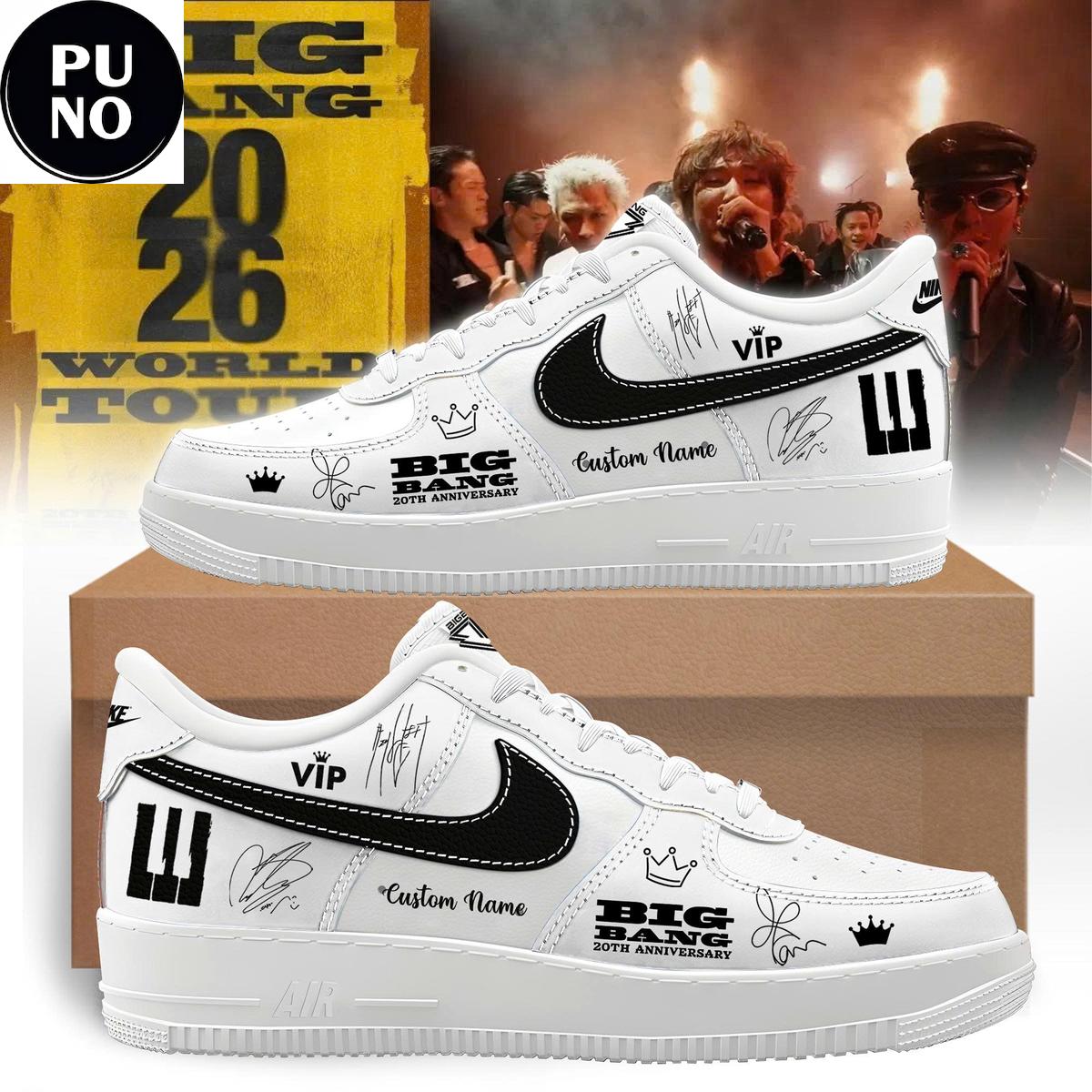 BigBang 20th Anniversary World Tour 2026 Custome Name Air Force 1 Shoes