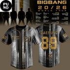 BigBang 20th Anniversary World Tour 26/27 Personalized Baseball Jersey