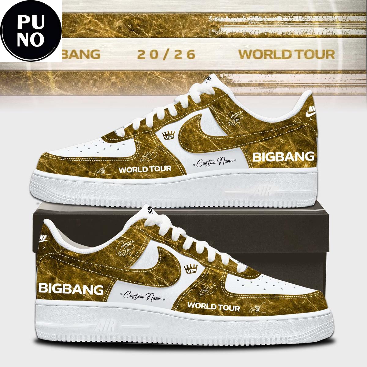 Bigbang World Tour 2026 Custom Name Air Force 1 Shoes