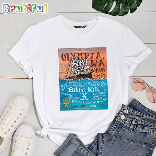 Bikini Kill South Sound Block Party Concert Olympia Wa Aug 2024 T Shirt