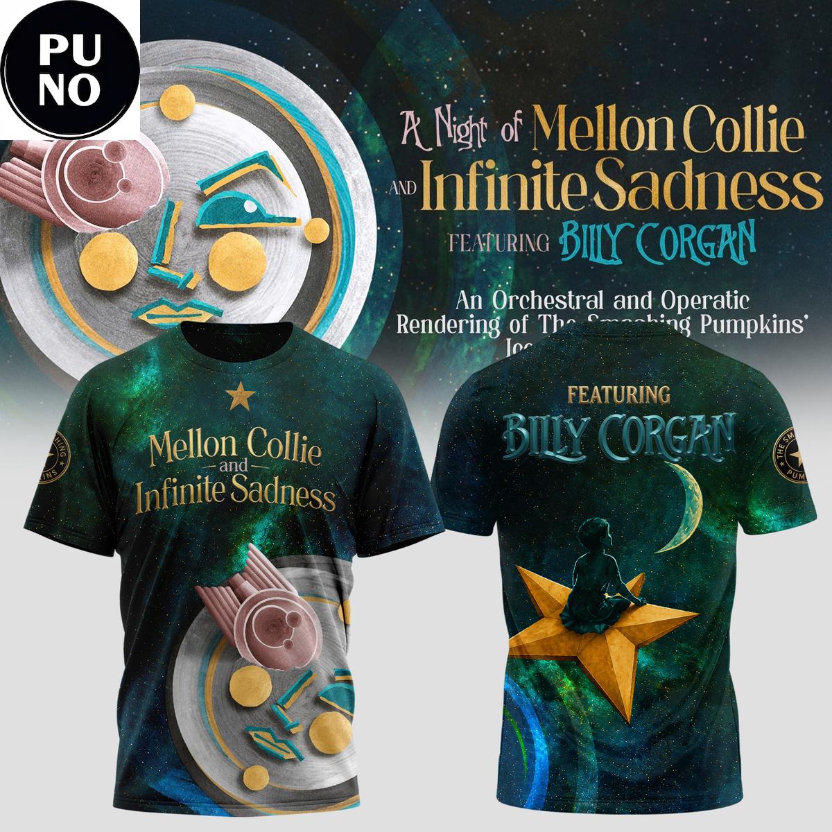 Billy Corgan 2026 A Night of Mellon Collie and Infinite Sadness Tour Shirt