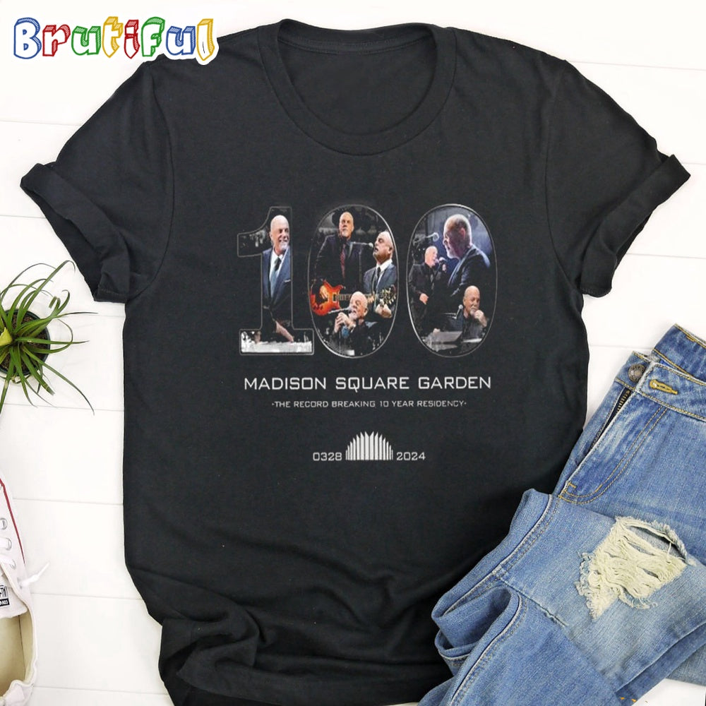 Billy Joel Madison Square Garden 100th Event 2024 T Shirt