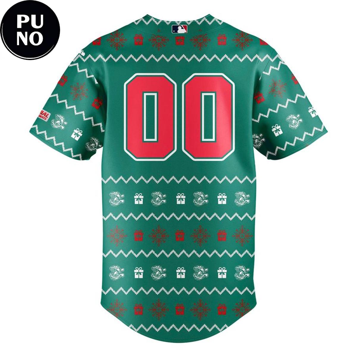 Biloxi Shuckers 2026 Christmas In July Personalized Baseball Jersey