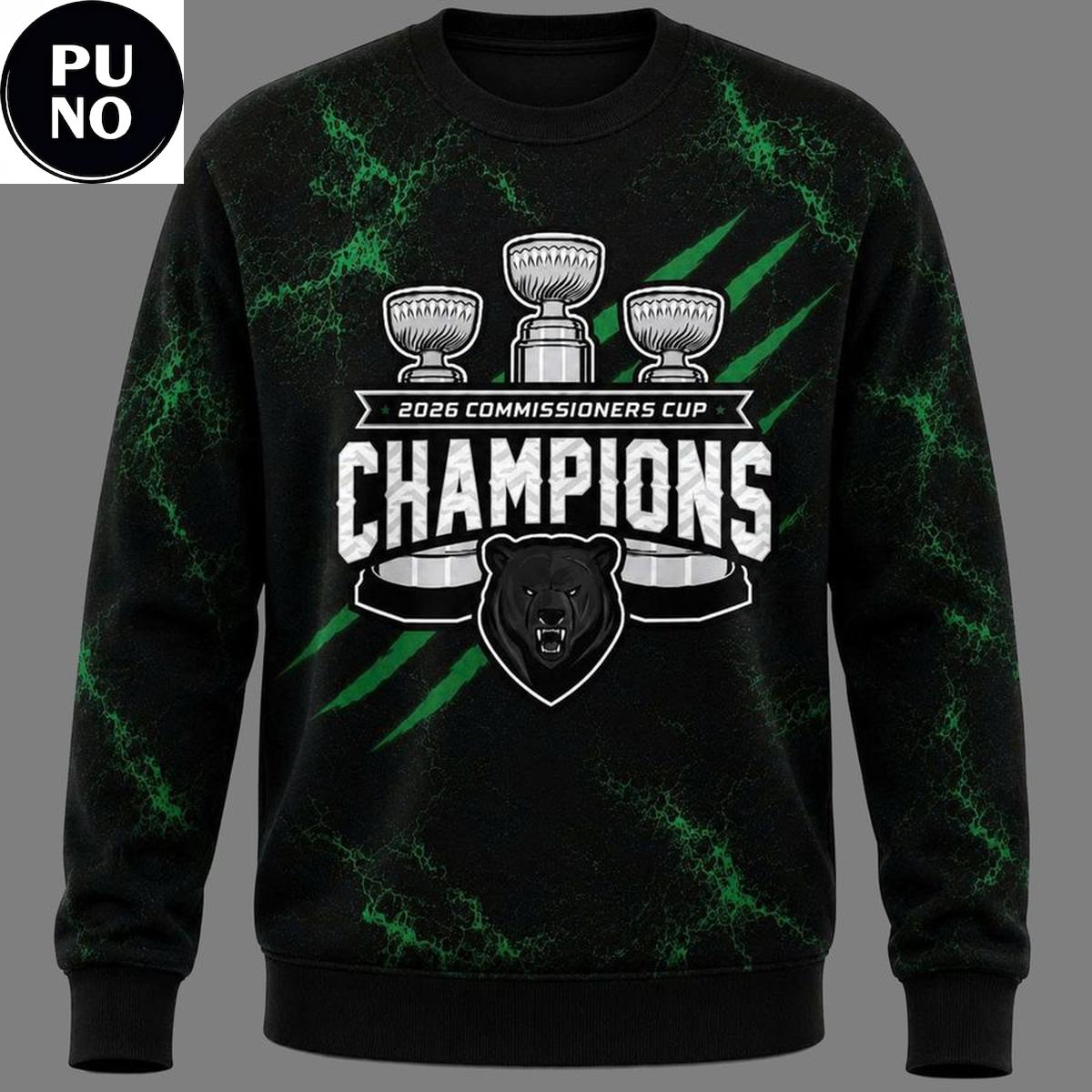 Binghamton Black Bears Commissionners Cup 2026 Champions Hoodie T-Shirt