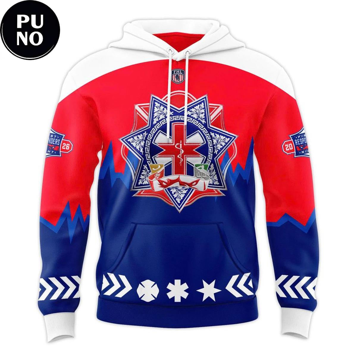 Binghamton Black Bears First Responders Night 2026 Hoodie