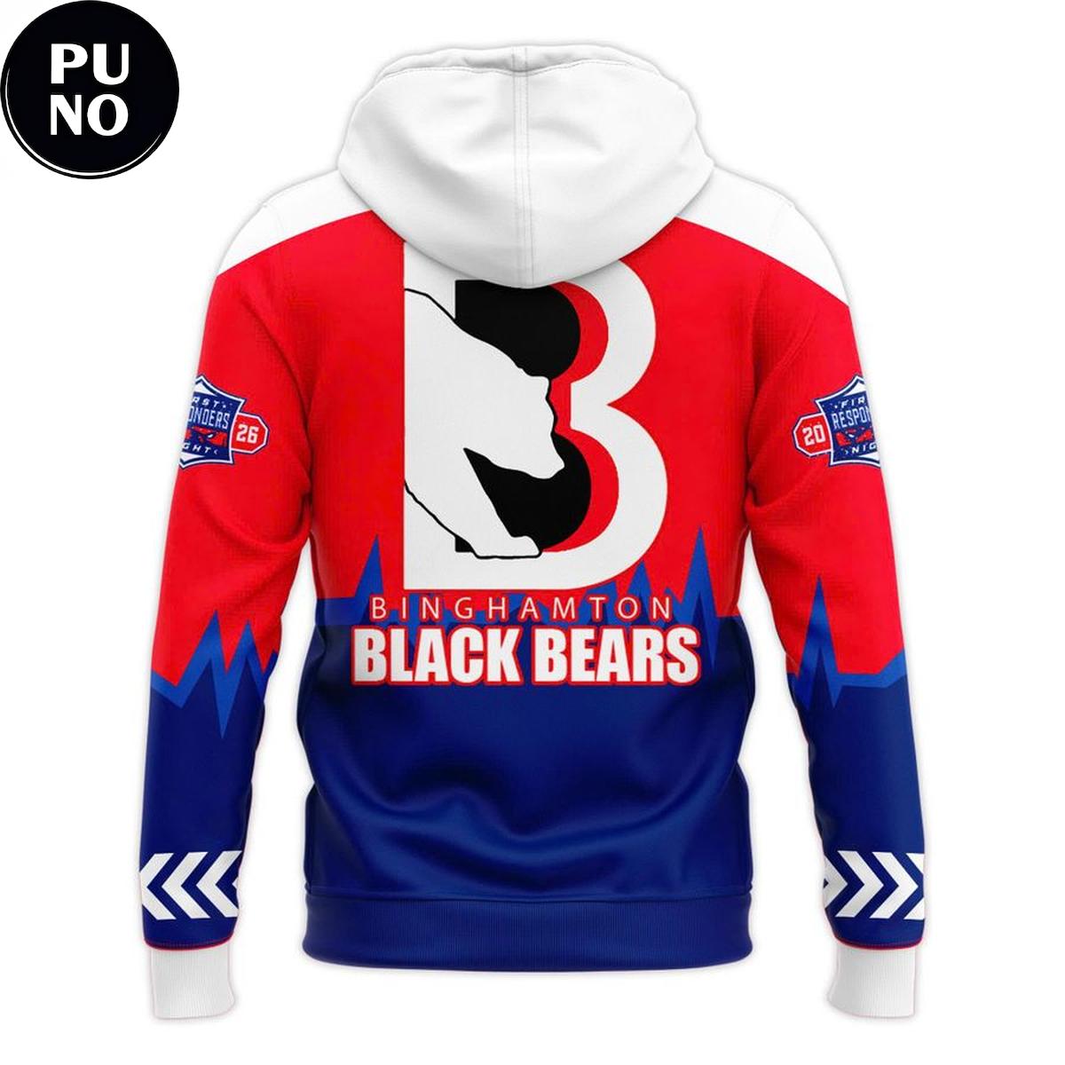 Binghamton Black Bears First Responders Night 2026 Hoodie