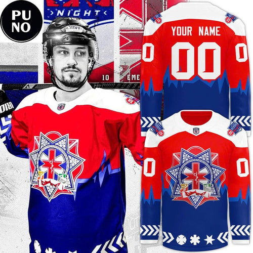 Binghamton Black Bears First Responders Night 2026 Personalized Hockey Jersey