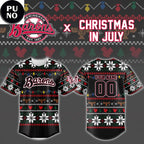 Birmingham Barons x Christmas In July 2026 Personalized Baseball Jersey