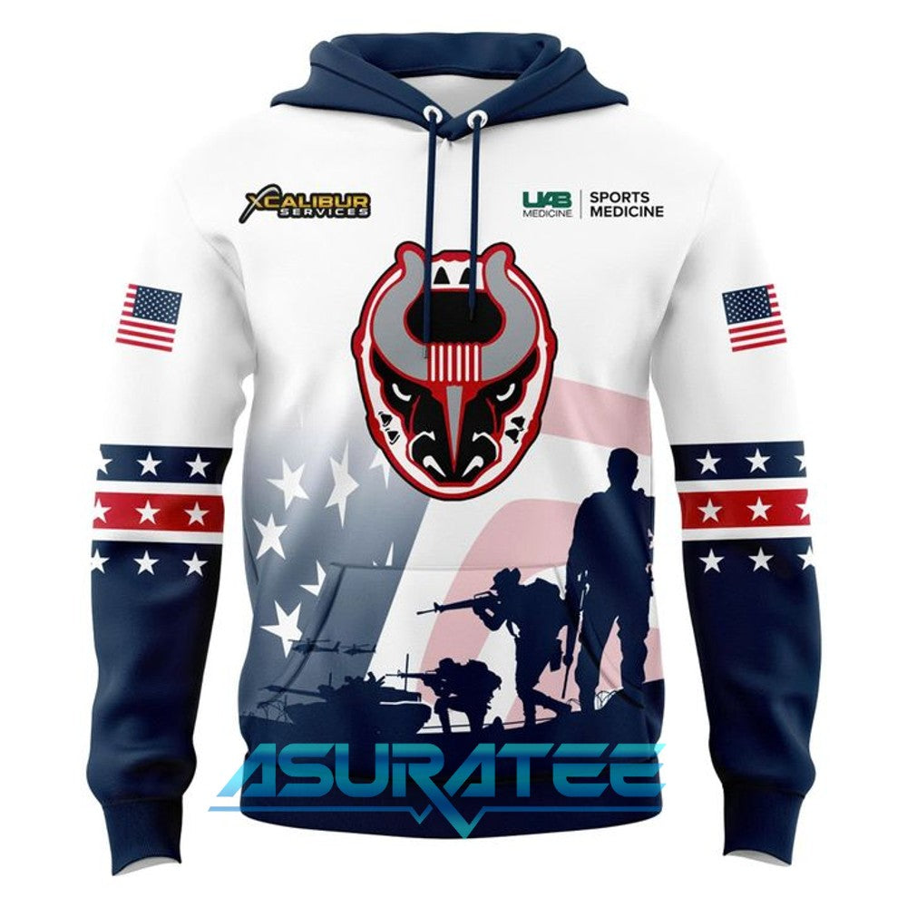 Birmingham Bulls 2025 Military Appreciation Hoodie