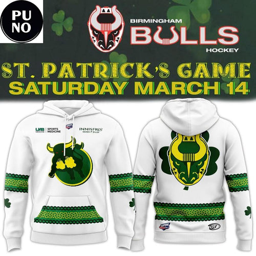 Birmingham Bulls 2026 St. Patrick’s Game Hoodie