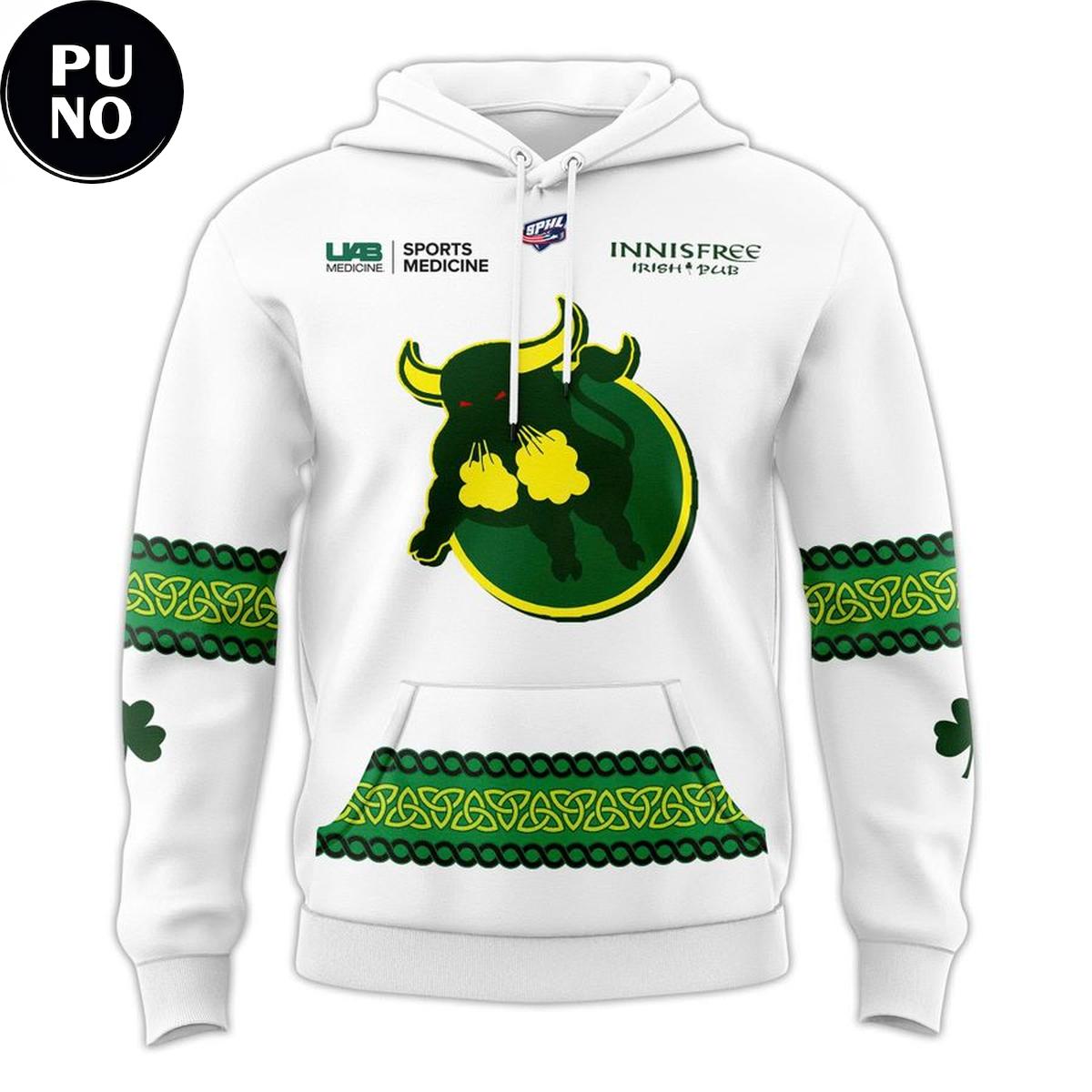 Birmingham Bulls 2026 St. Patrick’s Game Hoodie