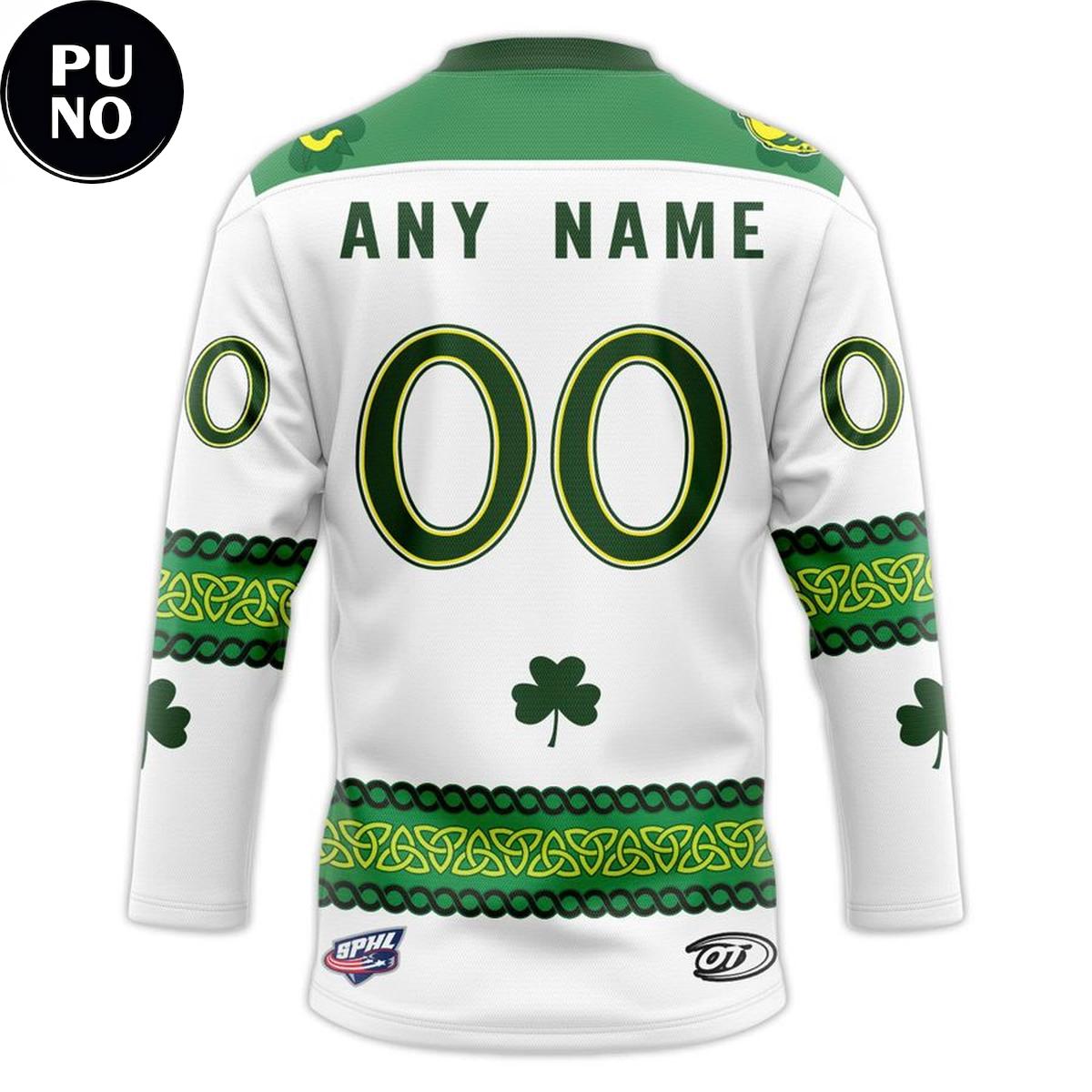 Birmingham Bulls 2026 St. Patrick’s Game Personalized Hockey Jersey