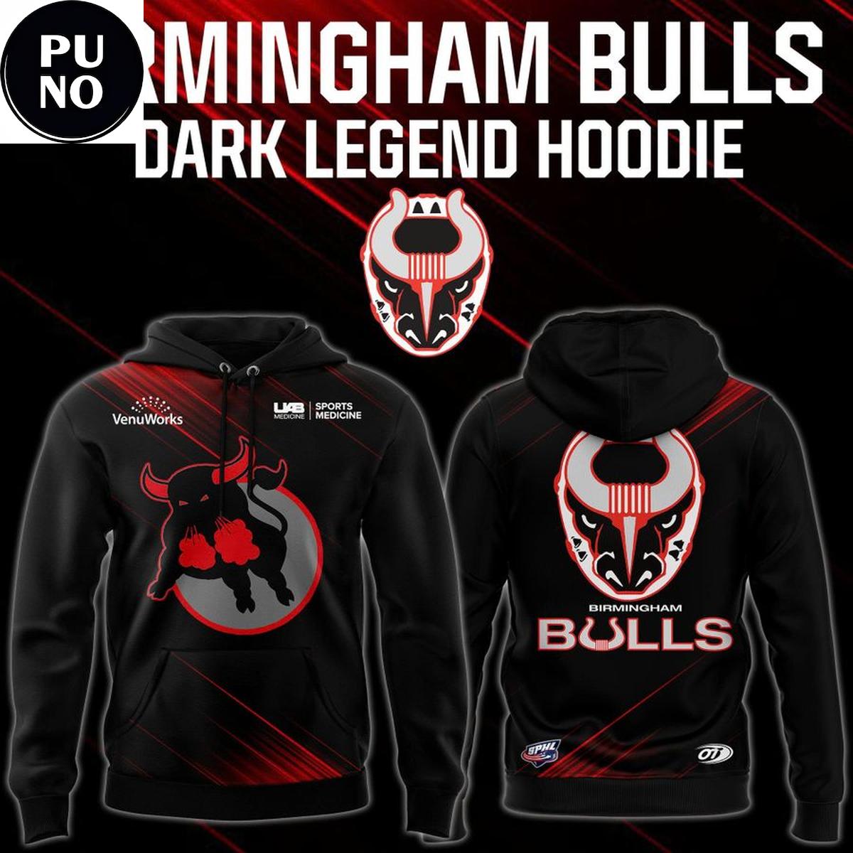 Birmingham Bulls Bulls Dark Legend 2026 Hoodie T-Shirt