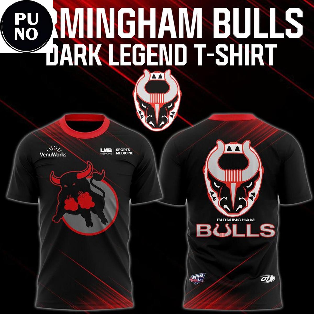Birmingham Bulls Bulls Dark Legend 2026 Hoodie T-Shirt