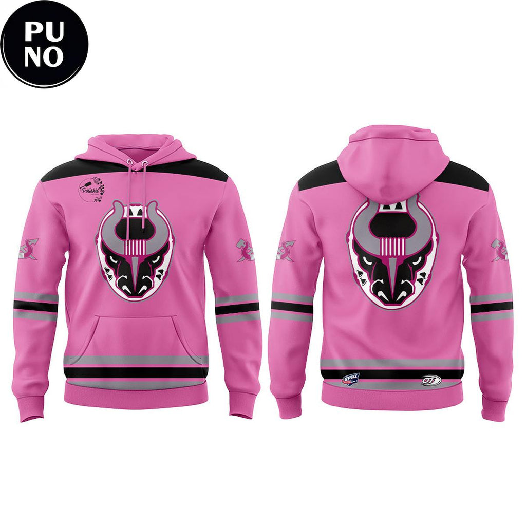 Birmingham Bulls Fights Cancer 2026 Pink Hoodie T-Shirt