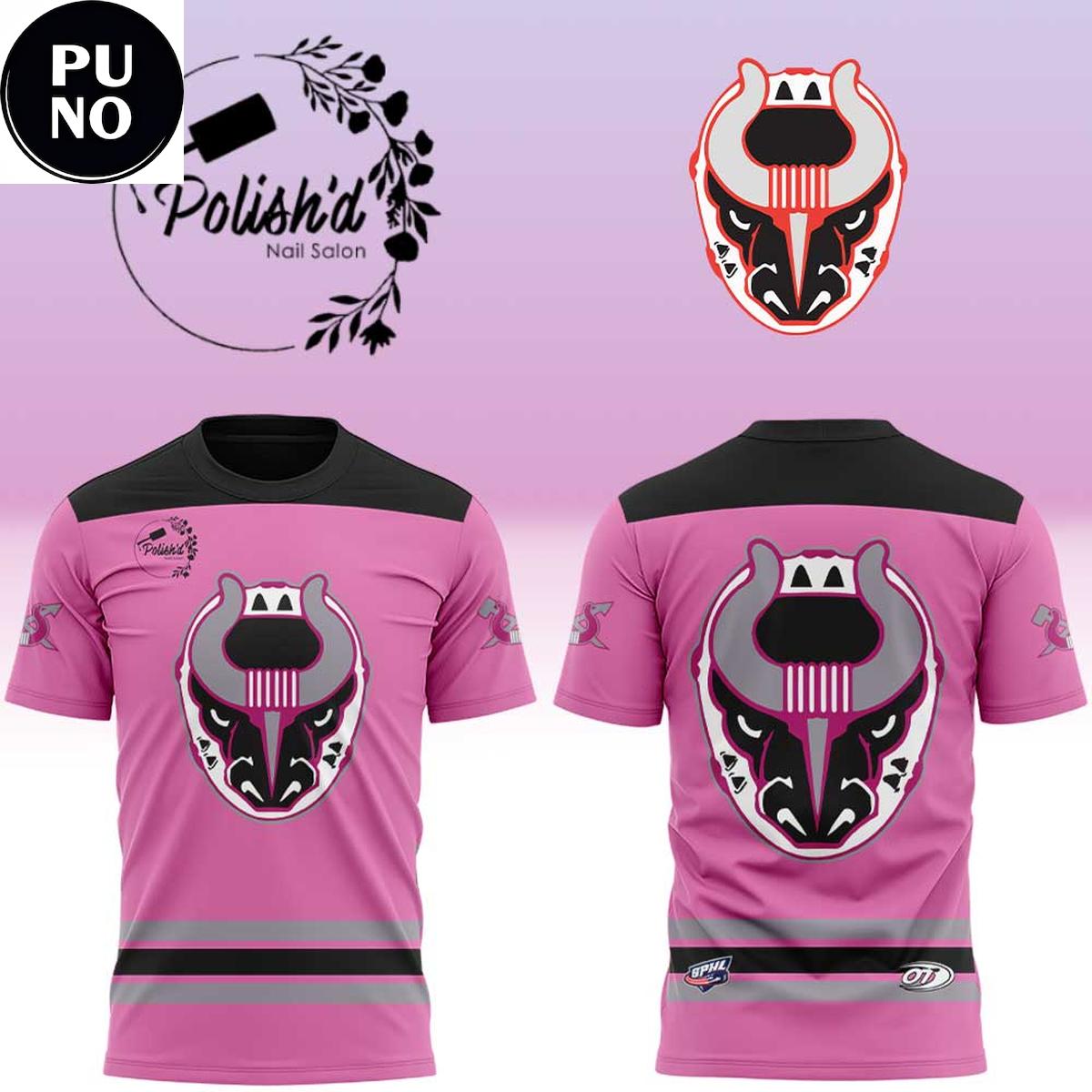Birmingham Bulls Fights Cancer 2026 Pink Hoodie T-Shirt