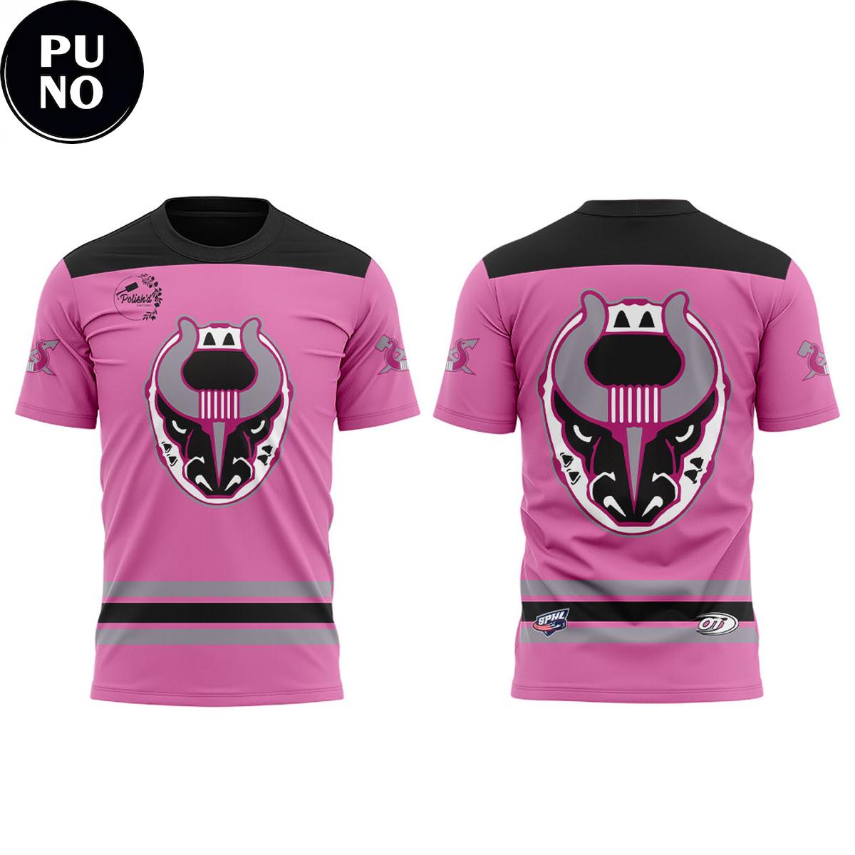 Birmingham Bulls Fights Cancer 2026 Pink Hoodie T-Shirt