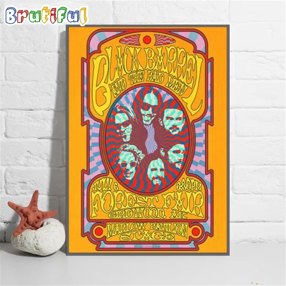 Black Barrel And The Bad Men Forest Fair Girdwood Ak July 2024 Poster Canvas Art