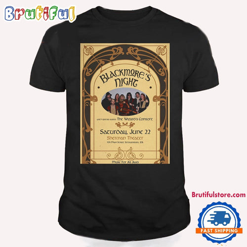 Blackmore’s Night June 22 2024 Tour The Sherman Theater Stroudsburg PA T Shirt