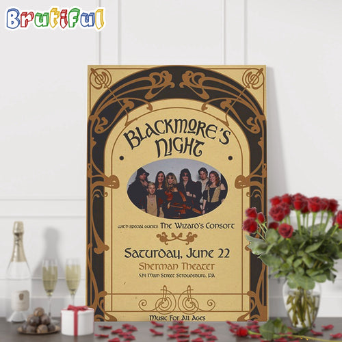 Blackmore’s Night June 22 2024 Tour The Sherman Theater Stroudsburg PA Wall Art Poster Canvas