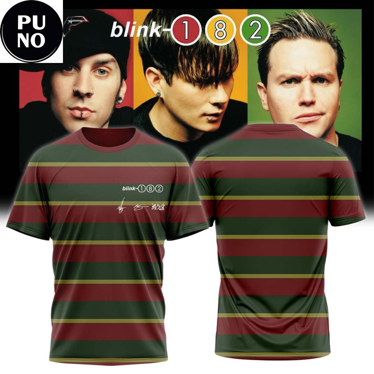 Blink-182 25th Anniversary Signature 2026 Hoodie T-Shirt