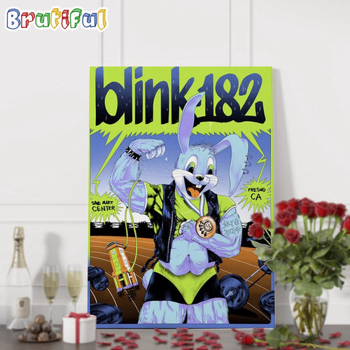 Blink-182 Band July 8 2024 Save Mart Center at Fresno CA Tour Wall Art Poster Canvas
