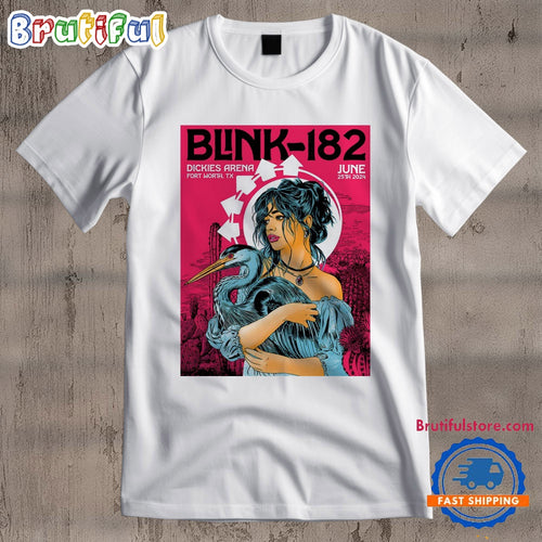 Blink-182 June 25 2024 Dickies Arena Fort Worth TX Wall T Shirt