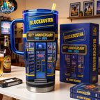 Blockbuster 40th Anniversary Collector Edition With Handle Tumbler