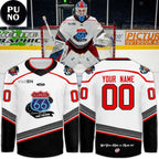 Bloomington Bison Honoring The Centennial Of Route 66 2026 Personalized Hockey Jersey