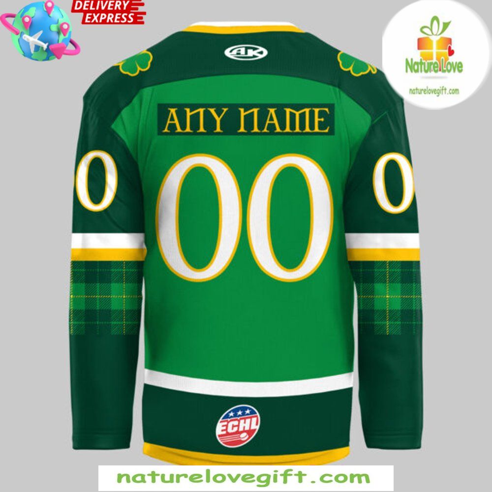 St Patrick’s Day 2026 Bloomington Bison Hockey Jersey