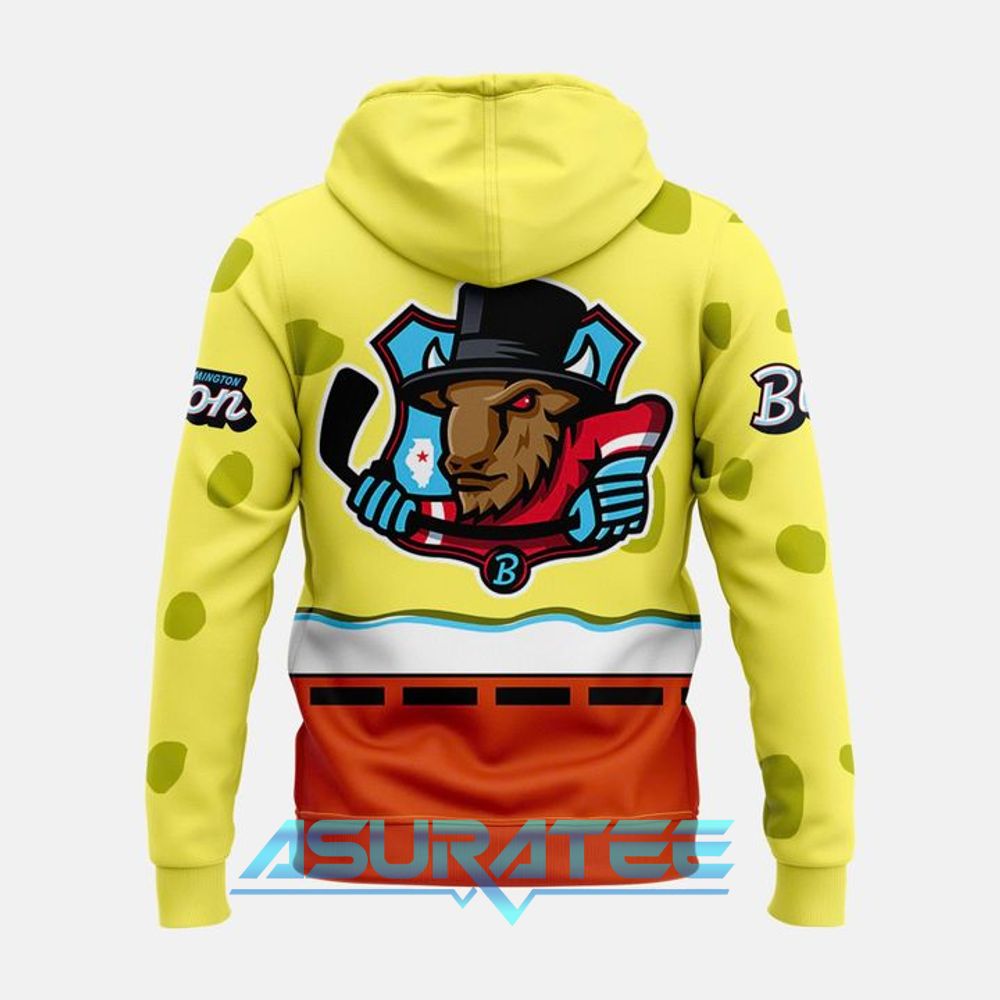 Bloomington Bison x SpongeBob 2025 Special Hoodie Set