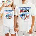 Bluey DTF Transfers Ready To Press Red, White 4th Of July Shirt, Bluey T Shirt, Mens Bluey Shirt, Womens Bluey Shirt