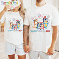 Bluey Happy 4th Of July 2024 T Shirt, Bluey T Shirt, Mens Bluey Shirt, Womens Bluey Shirt