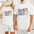 Bluey Mama America Independence Day 4th Of July Shirt, Bluey T Shirt, Mens Bluey Shirt, Womens Bluey Shirt
