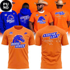 Boise State Broncos 2026 Statue Left 13-0 Perfect Season Hoodie T-Shirt
