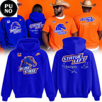 Boise State Broncos 2026 Statue Left 13-0 Perfect Season Hoodie T-Shirt