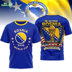 Bosnia and Herzegovina Premium World Cup 2026 3D T-Shirt