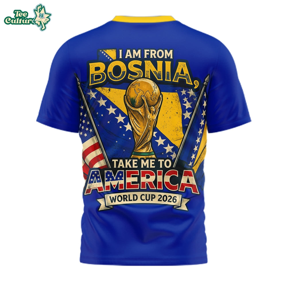 Bosnia and Herzegovina Premium World Cup 2026 3D T-Shirt