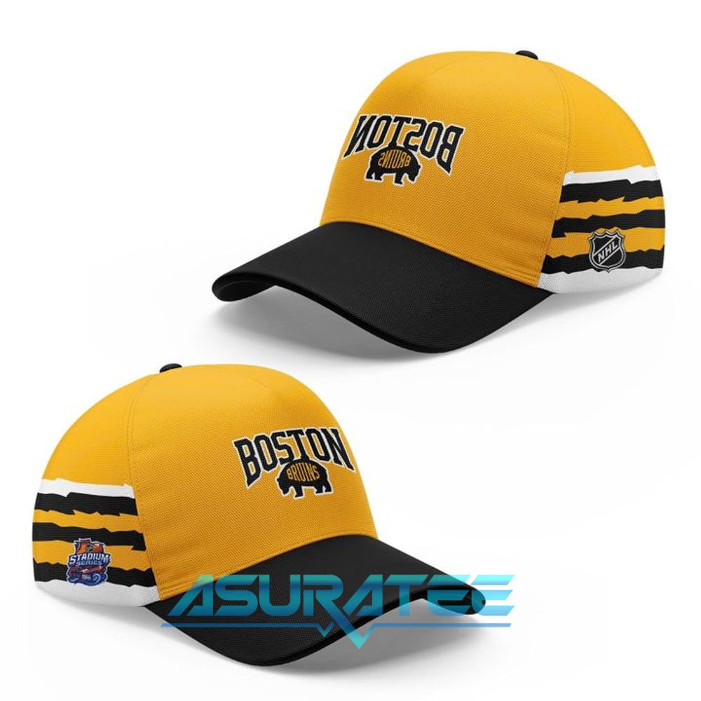 Boston Bruins 2026 NHL Stadium Series Yellow Limited Hoodie, Cap