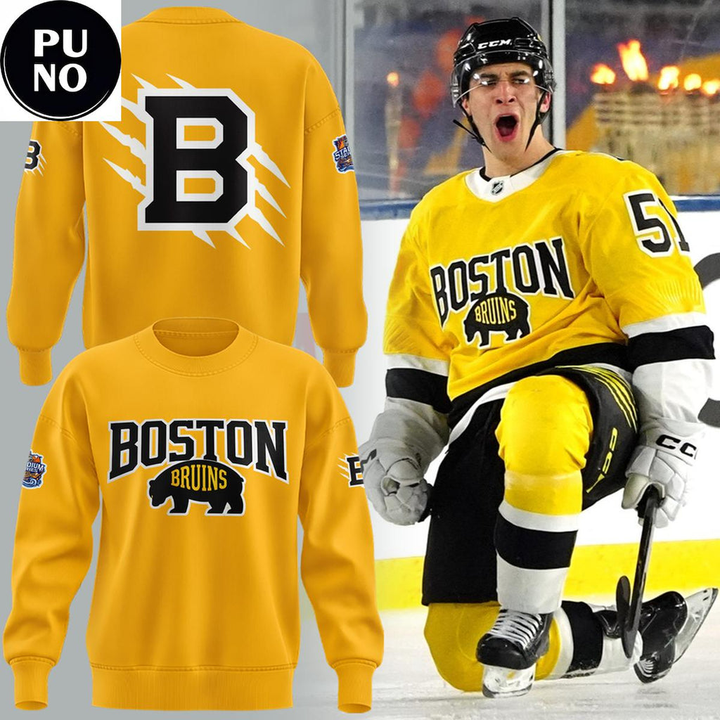 Boston Bruins 2026 Outdoor Game Hoodie Shirt